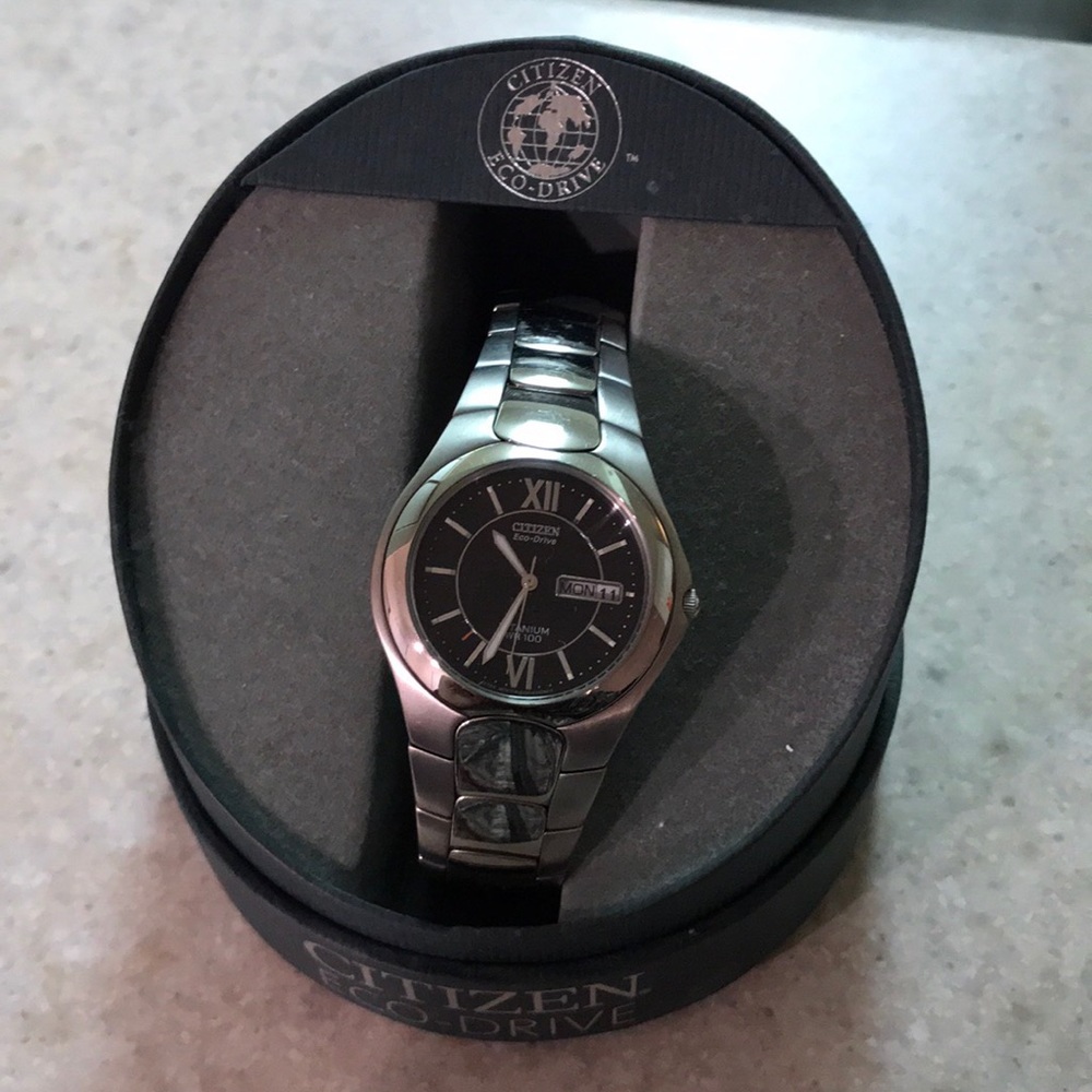 Citizen eco drive titanium watch